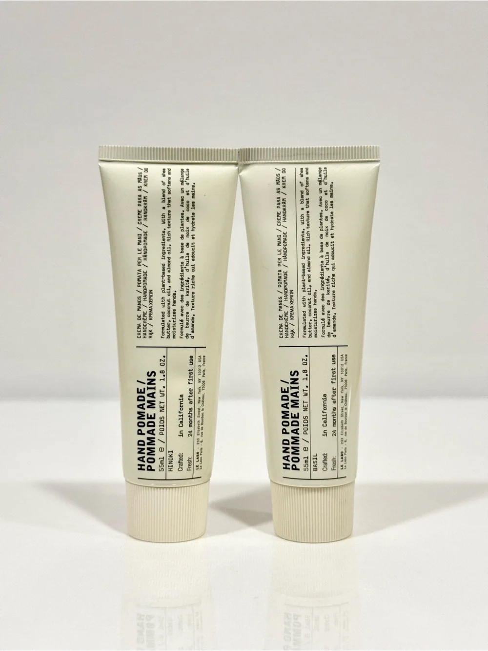 2x Le Labo Hand Pomade BASIL & HINOKI Hand Cream 1.8 oz /55 ml Each New Sealed